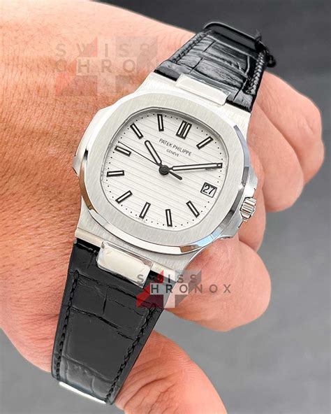 patek philippe nautilus leather strap change|patek philippe replacement leather strap.